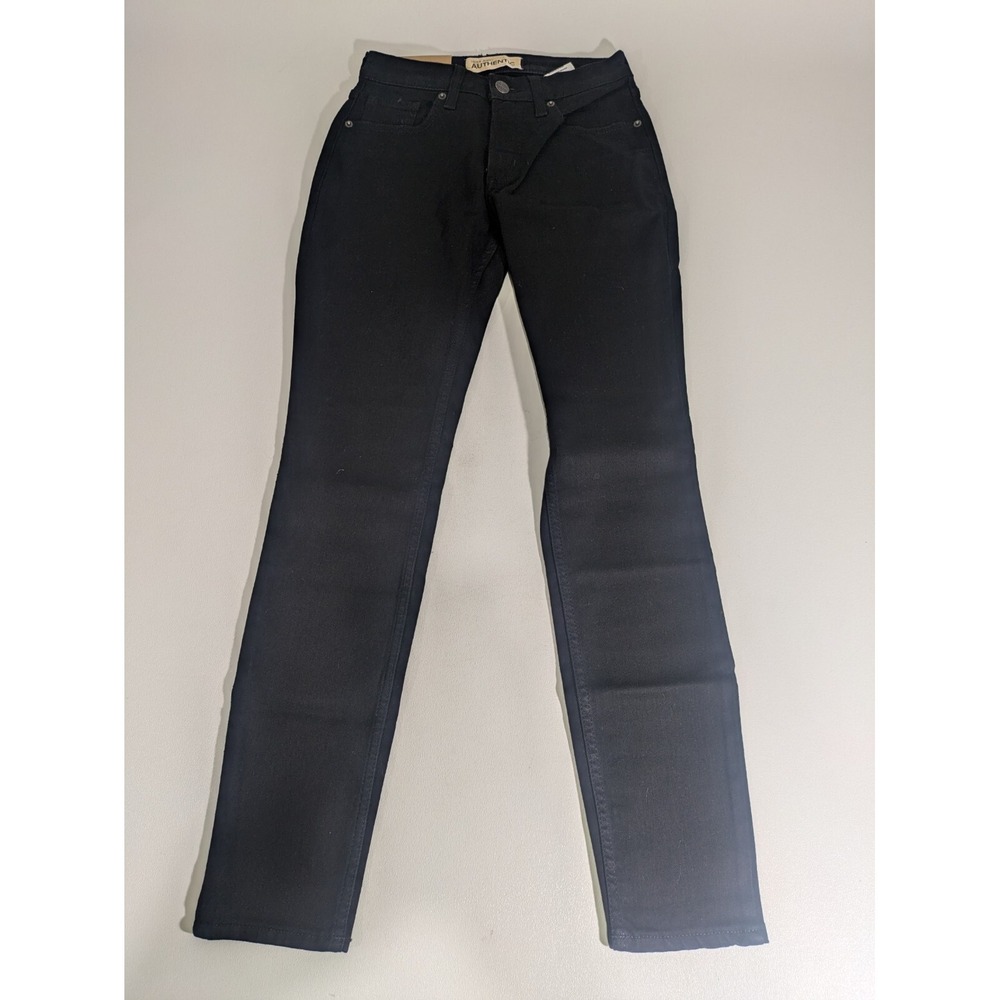 Authentic‎ by Silver Jeans Women's The Curvy High Rise Skinny Jean, Black, 4/29